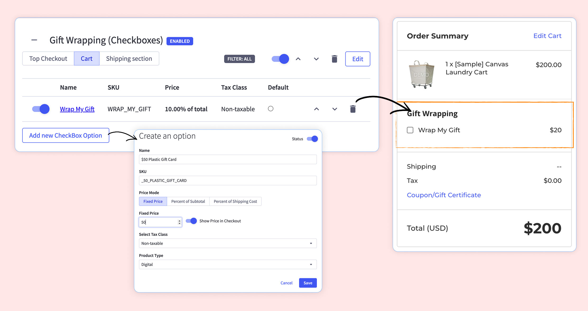 Gift Wrapping on BigCommerce